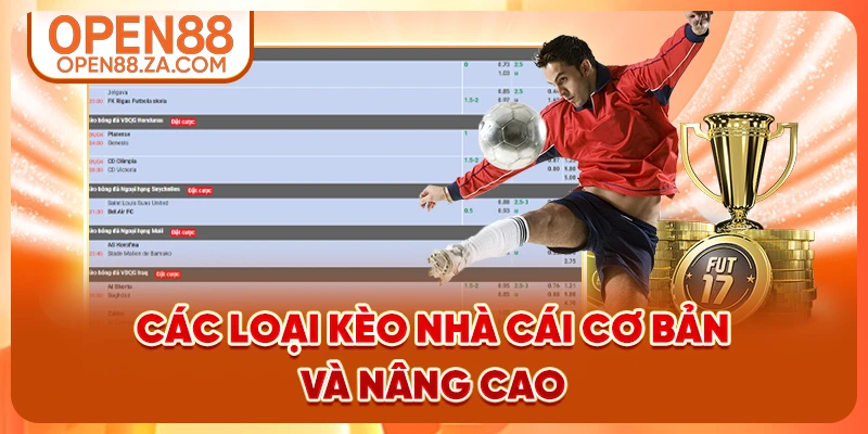 Các loại kèo nhà cái cơ bản và nâng cao