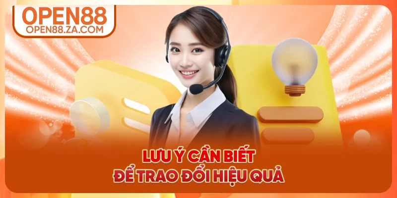 Lưu ý cần biết để trao đổi hiệu quả