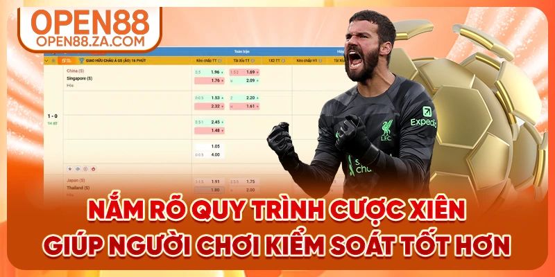 Nắm rõ quy trình cược xiên giúp người chơi kiểm soát tốt hơn