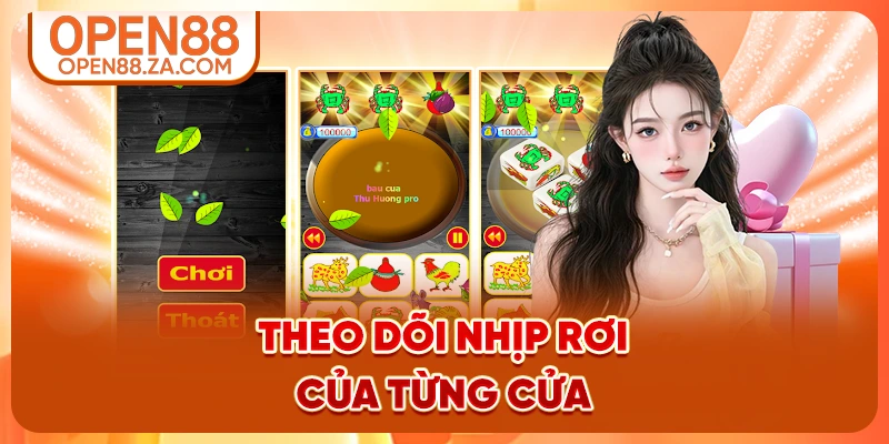 Theo dõi nhịp rơi của từng cửa